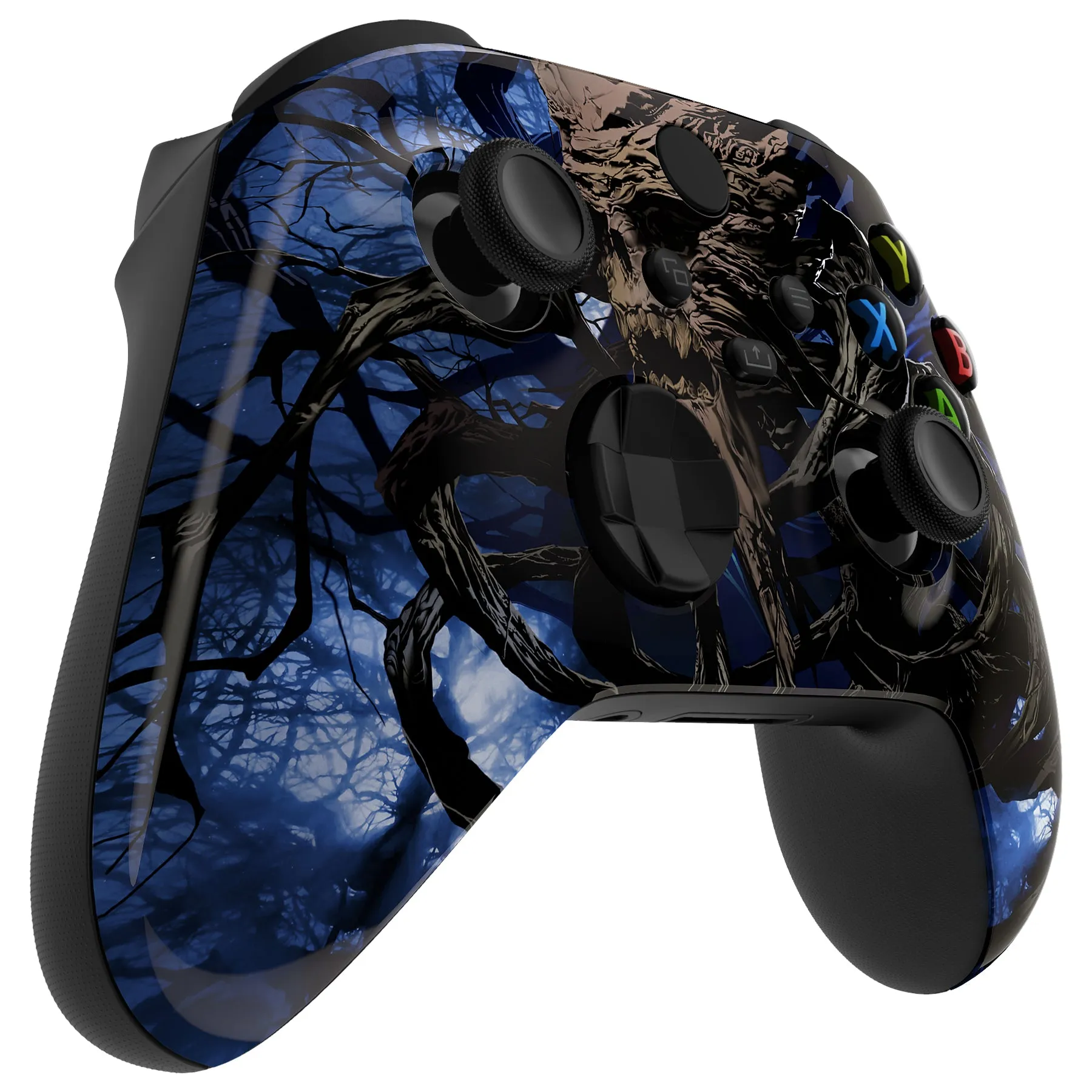 eXtremeRate Glow in Dark - The Awakening of the Earth Lord Replacement Part Faceplate, Soft Touch Grip Housing Shell Case for Xbox Series S & Xbox Series X Controller Accessories - Controller NOT Included - FX3T171