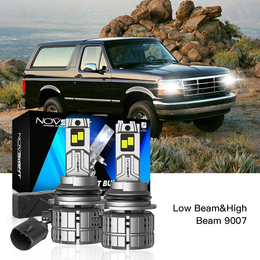 Fit for 1992-1996 Ford Bronco 9007 LED Headlights Bulbs