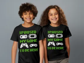 Funny Console Controllers I Paused My Game T-Shirt
