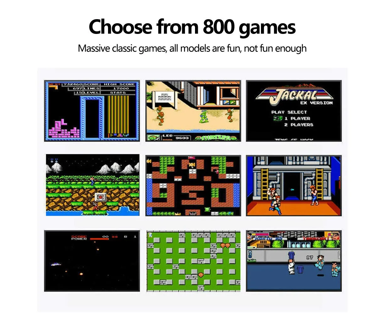 Games Handheld Game Console Retro Video Game Boy Game Toy Built-In Kids Gift Yellow