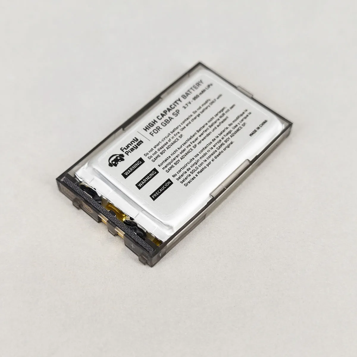 GBA SP Rechargeable 950mAh LiPo MaxPlay Battery Mod
