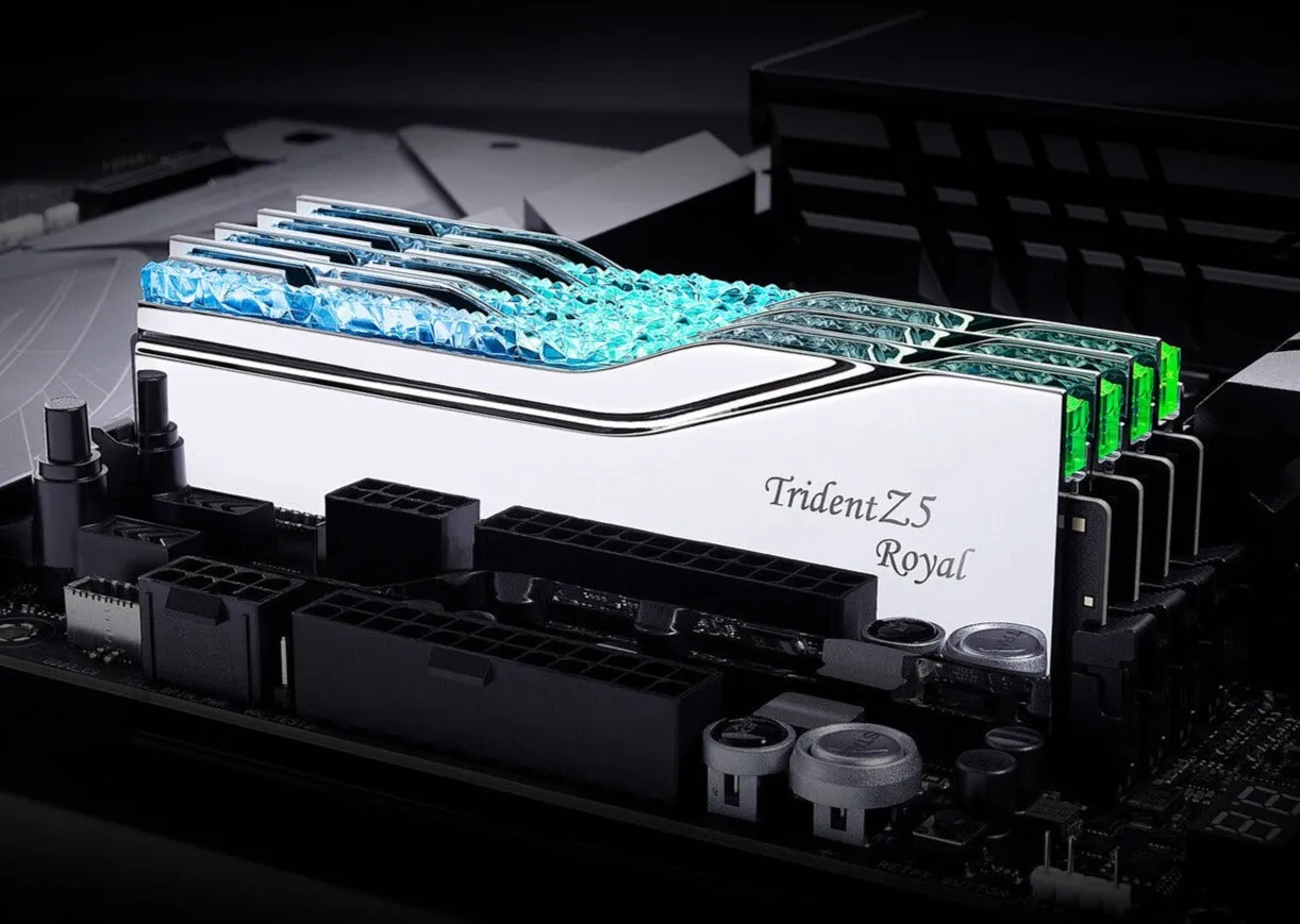 G.SKILL 48GB Kit (2x24GB) Trident Z5 ROYAL RGB Silver F5-7200J3646F24GX2-TR5S DDR5 7200MHz Memory