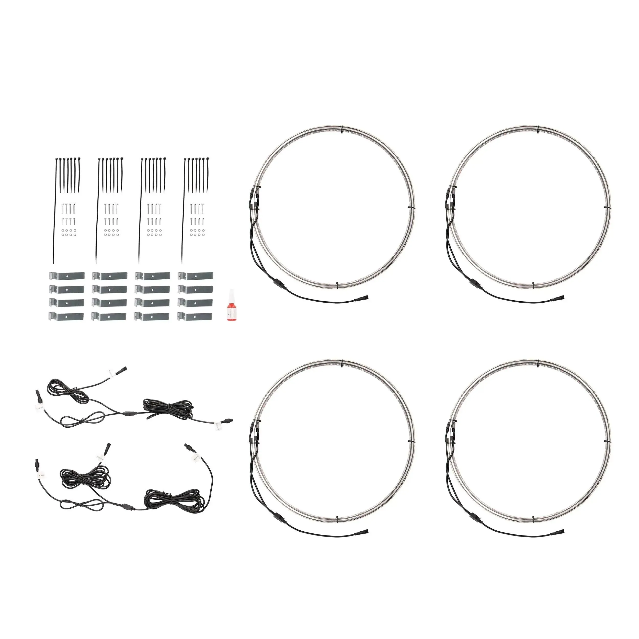 Heise HE-RGB1-W17 17" LED Wheel Light Set IP68 For RGB-CB1
