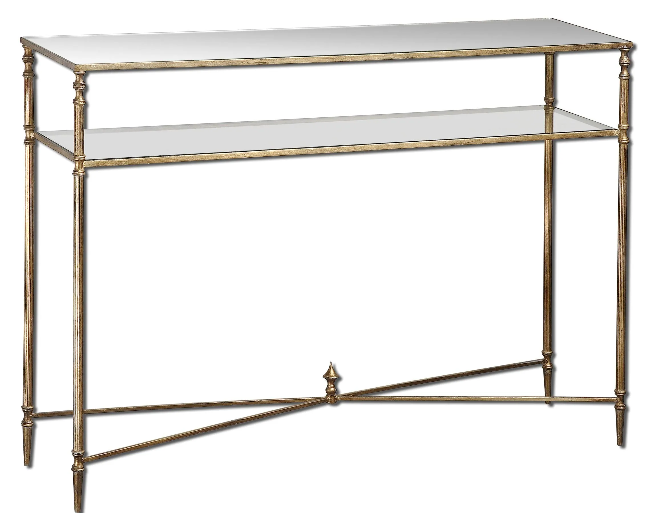 Henzler Mirrored Glass Console Table