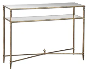 Henzler Mirrored Glass Console Table