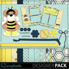 Honey Bee Bear Digital Kit - INSTANT DOWNLOAD