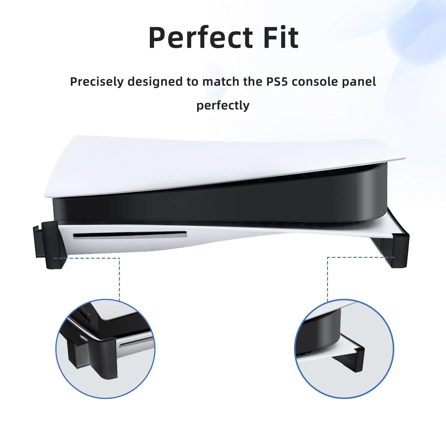 Horizontal Base Stand for PS5 DE/UHD Gaming Console - Black (JYS P5143)