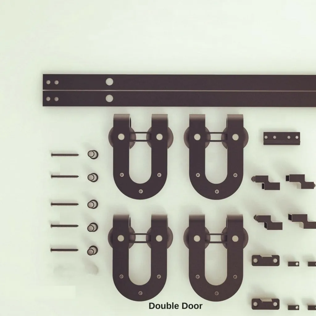 Horseshoe Hanger Mini Barn Door Hardware Kit