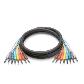 Hosa CSS-803 1/4" TRS To 1/4" TRS Snake - 10'