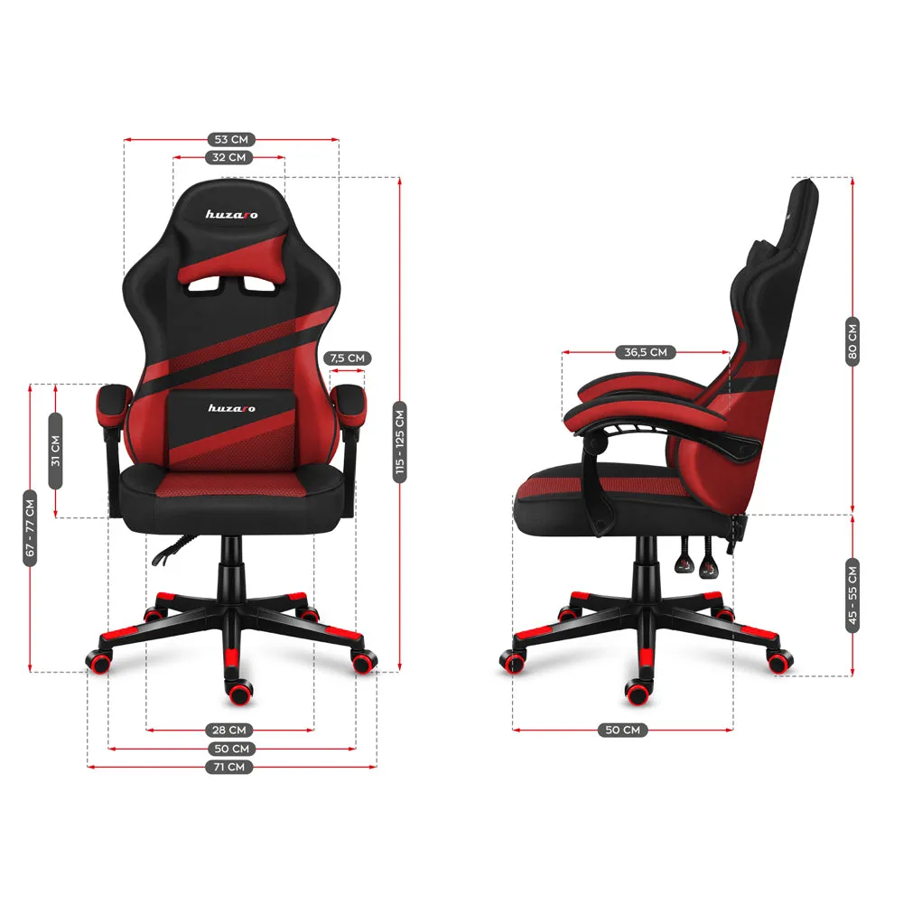 Huzaro Force 4.4 Mesh Red Gaming Chair