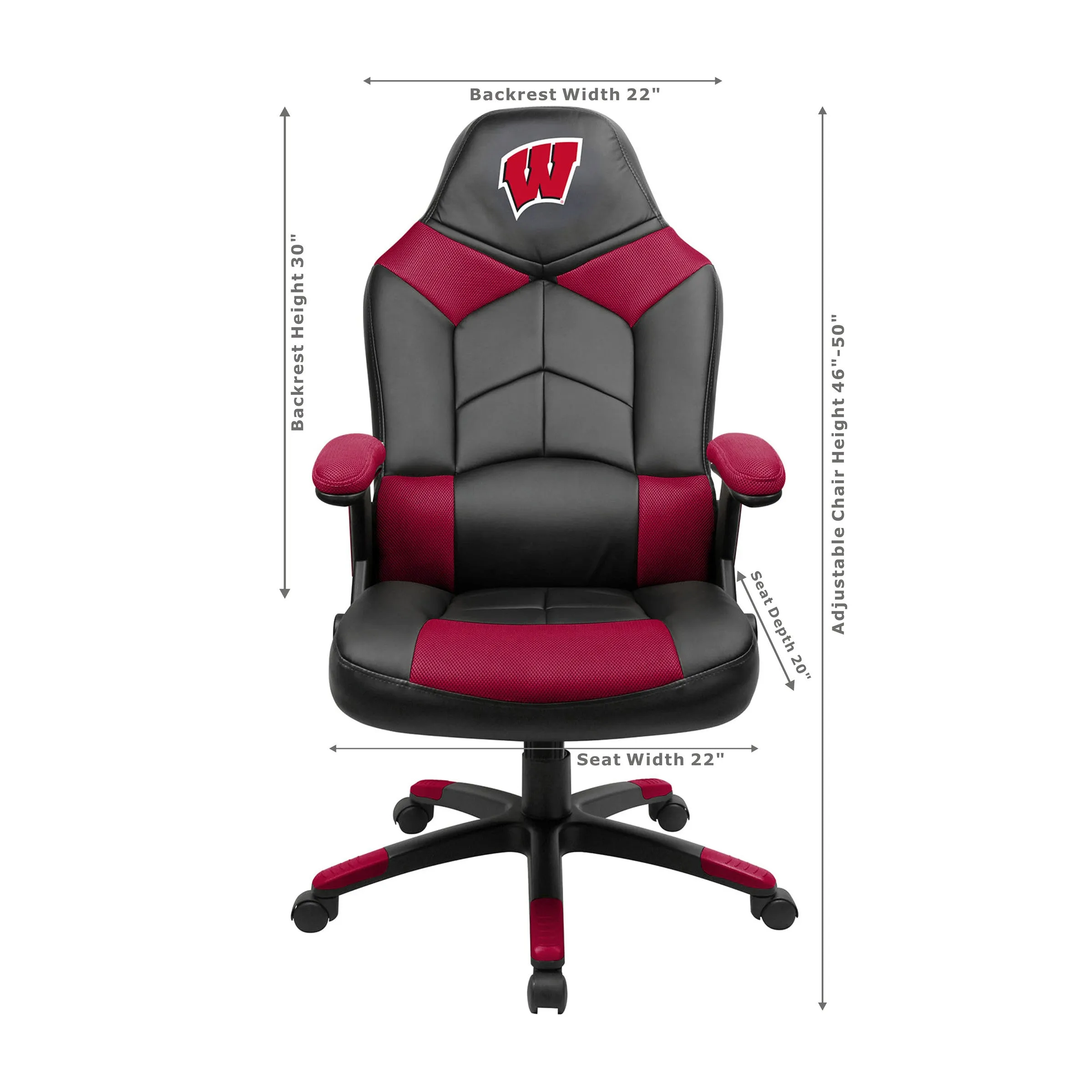 Imperial University Of Wisconsin Oversized Gaming Chair