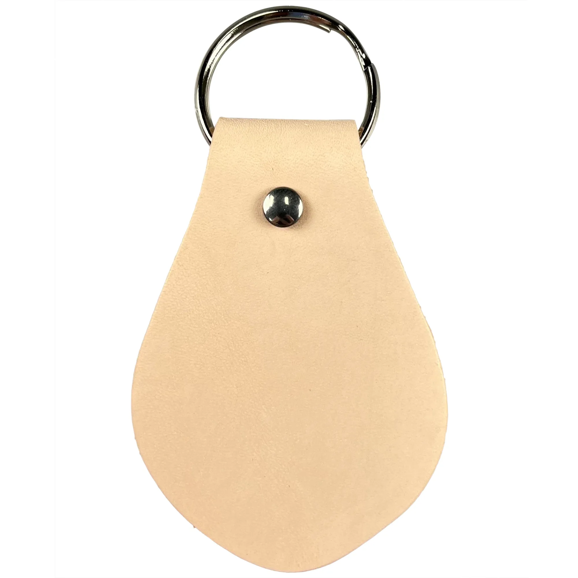 Key Fob Kit 10 Pack - Vegetable Tanned Tooling Leather with Key Ring and Rivet