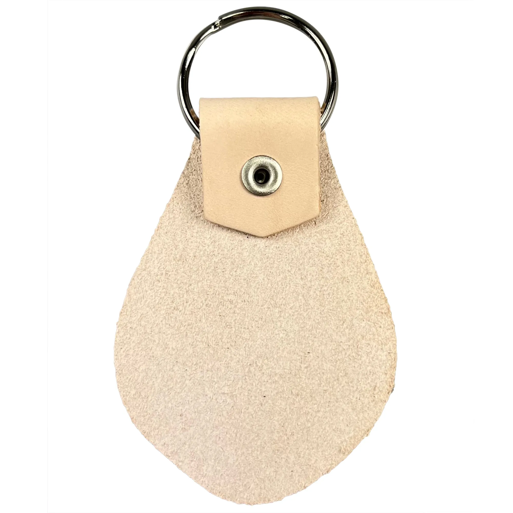 Key Fob Kit 10 Pack - Vegetable Tanned Tooling Leather with Key Ring and Rivet