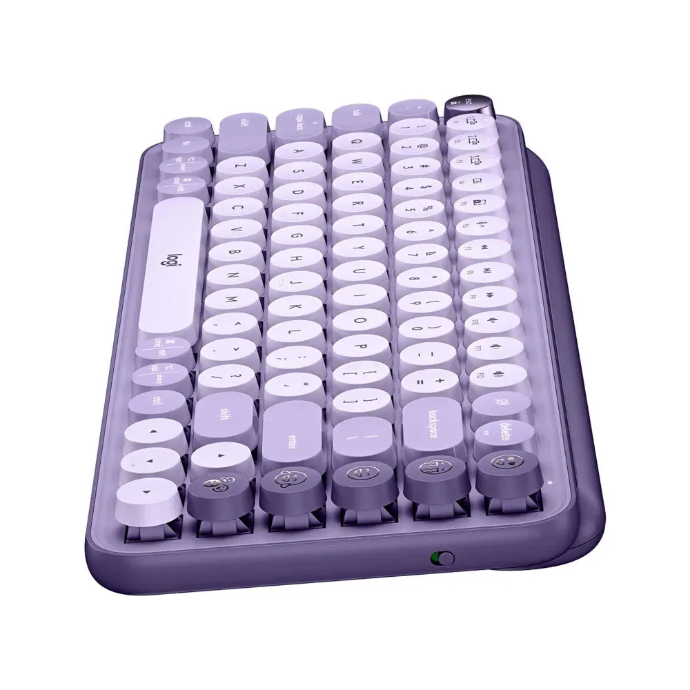Keyboard Logitech POP Keys, English layout, purple