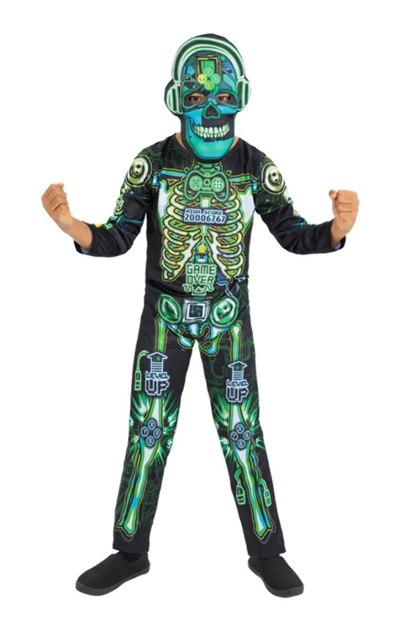 Kids Glow in the Dark Tech Skeleton Costume