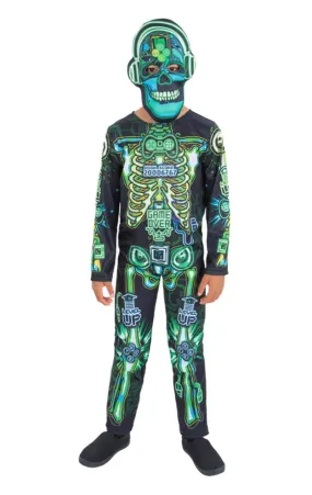 Kids Glow in the Dark Tech Skeleton Costume