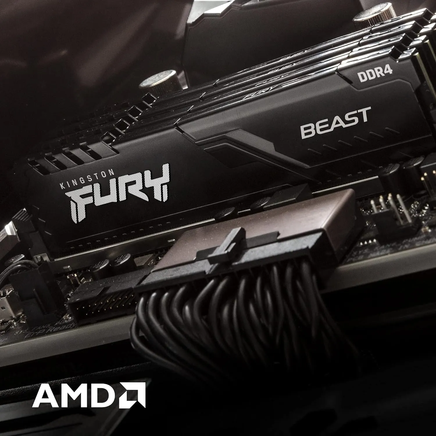 Kingston FURY Beast 16GB (2x8GB) DDR4 3200MHz CL16 Desktop Memory Kit - KF432C16BBK2/16