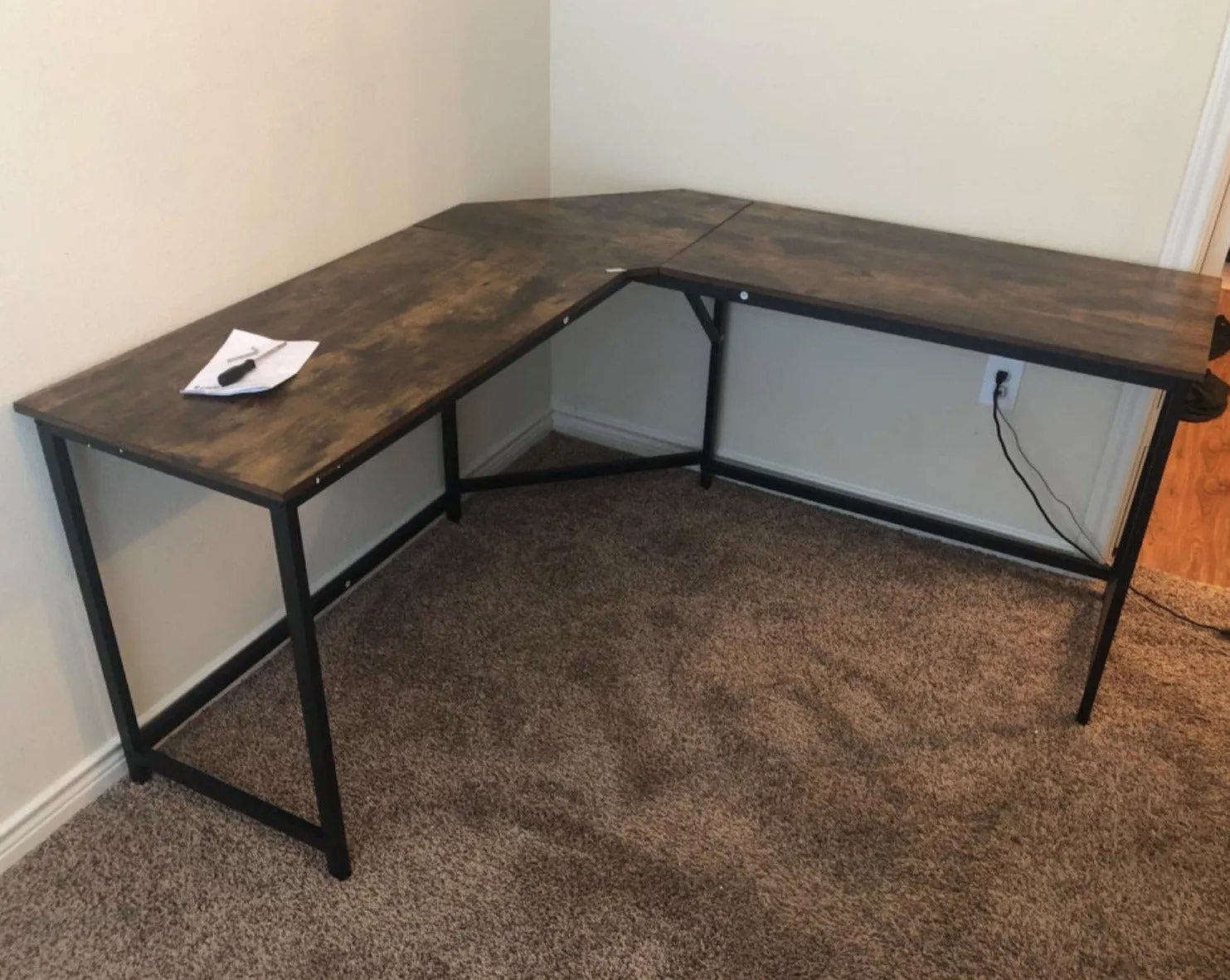 L-Shaped Computer Desk, Corner Desk for Home Office