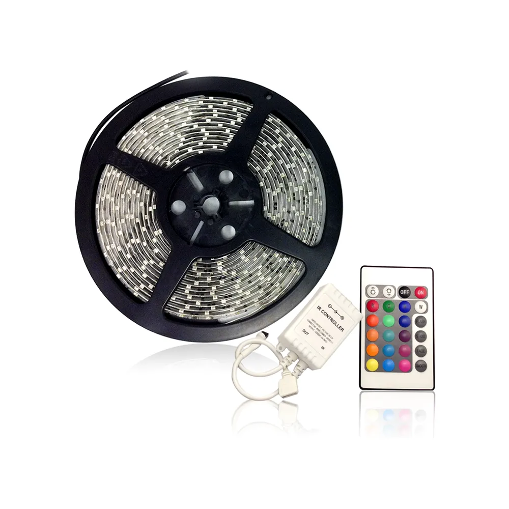 LED Single Color Chasing Tape Light Kits 12V DC 16 ft Reel