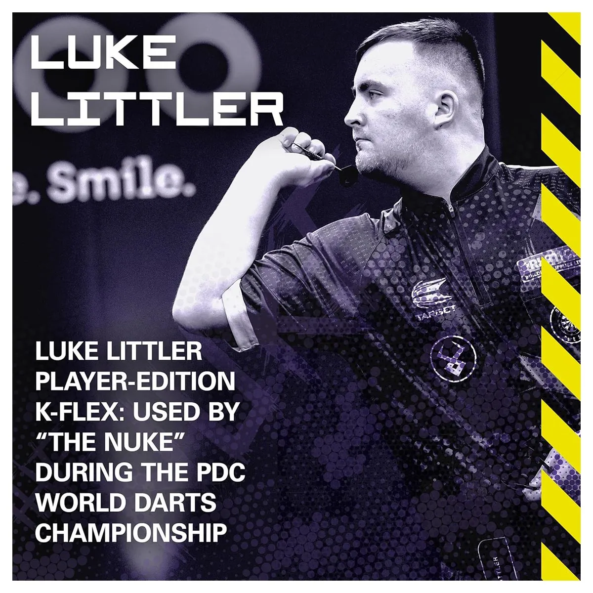 Luke 'The Nuke' Littler K Flex Flight Intermediate No.6 Integrated Dart Flight and Shafts