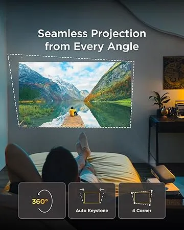 M1 X VIEWSONIC SMART LED PORTABLE WIRELESS PROJECTOR with HARMON KARDON SPEAKER