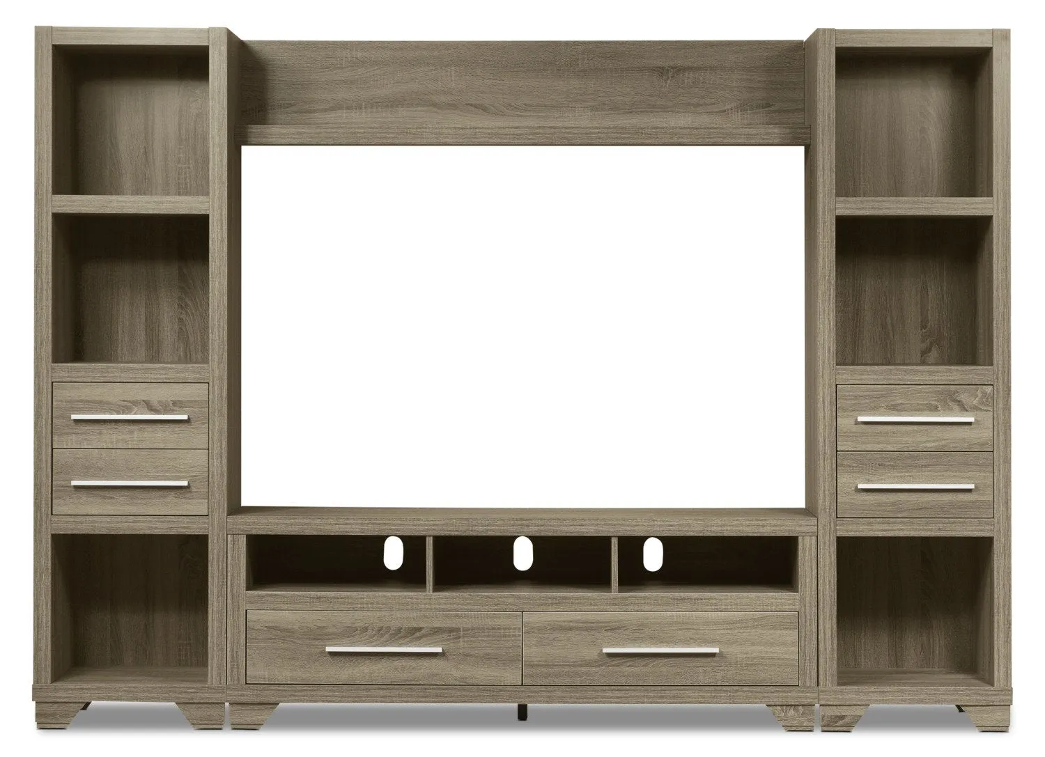 Maldon 4-Piece Entertainment Centre with 60" TV Opening - Grey