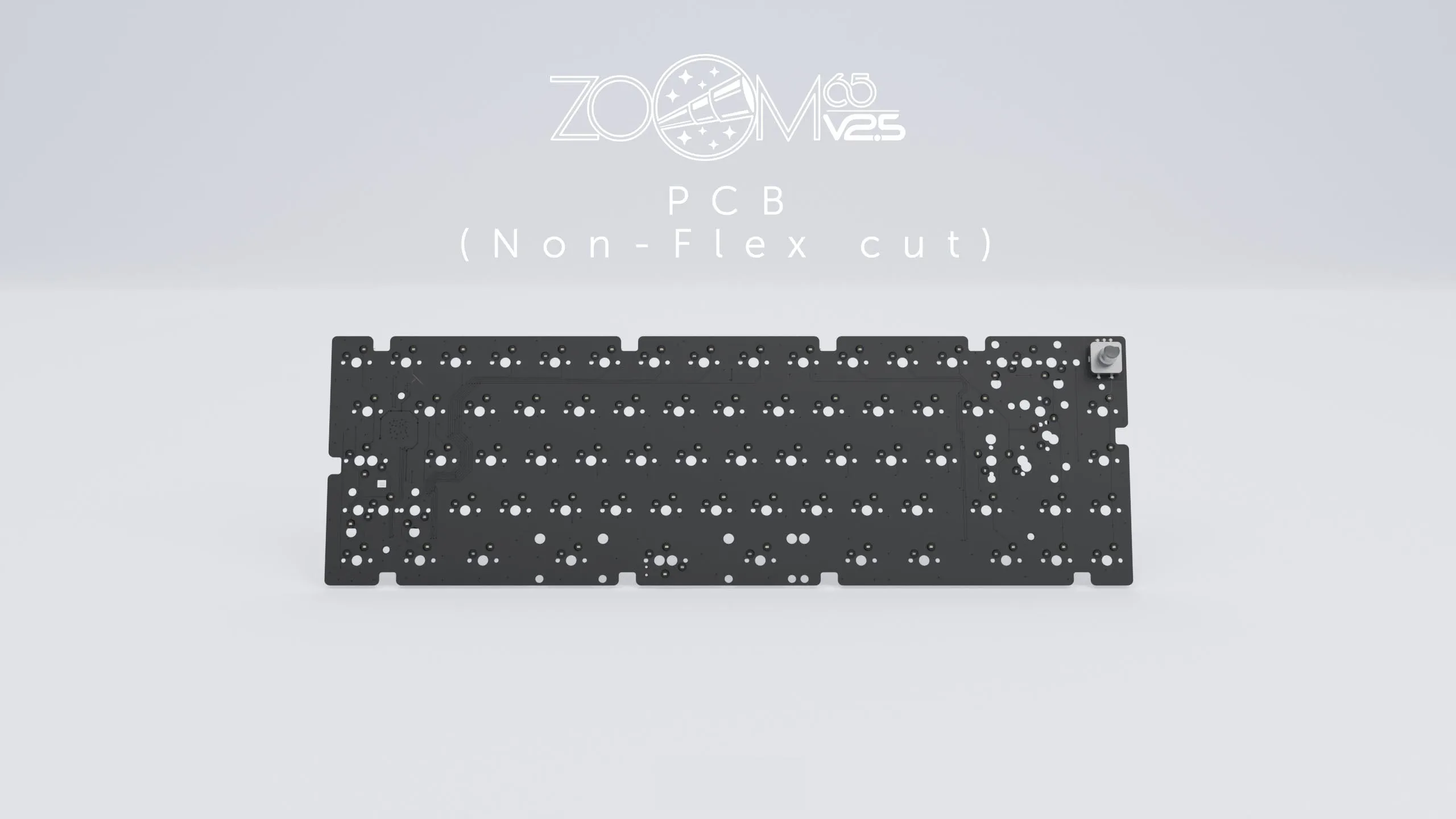 Meletrix Zoom65 V2.5 EE - Barebones Keyboard Kit - White