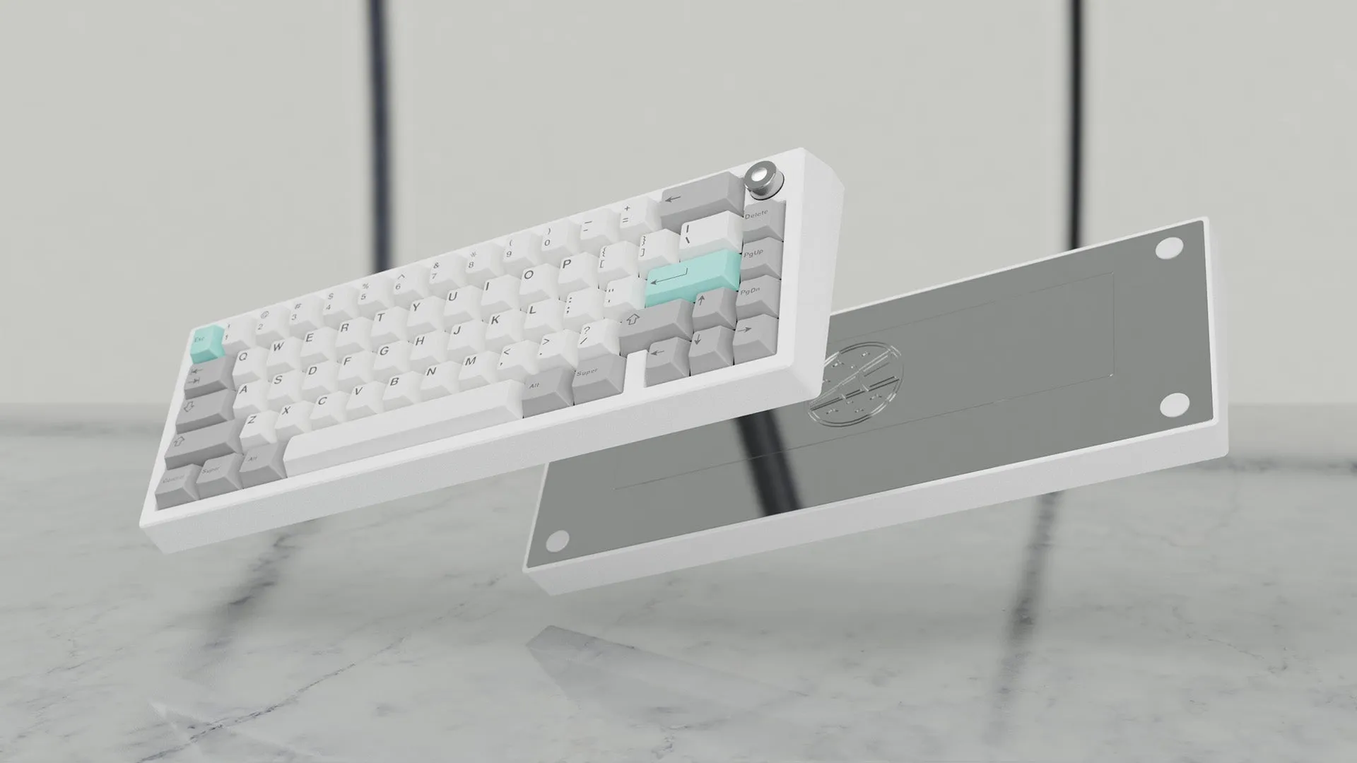 Meletrix Zoom65 V2.5 EE - Barebones Keyboard Kit - White