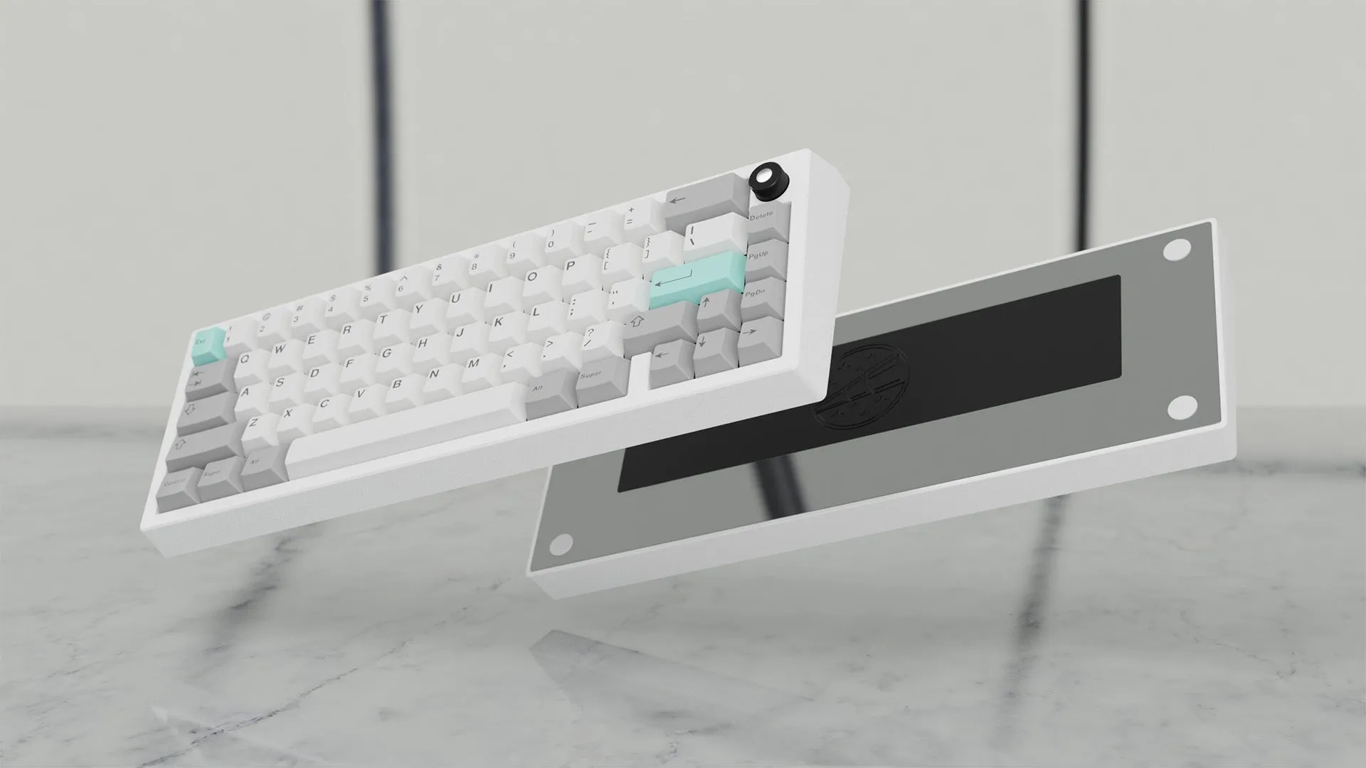 Meletrix Zoom65 V2.5 EE - Barebones Keyboard Kit - White