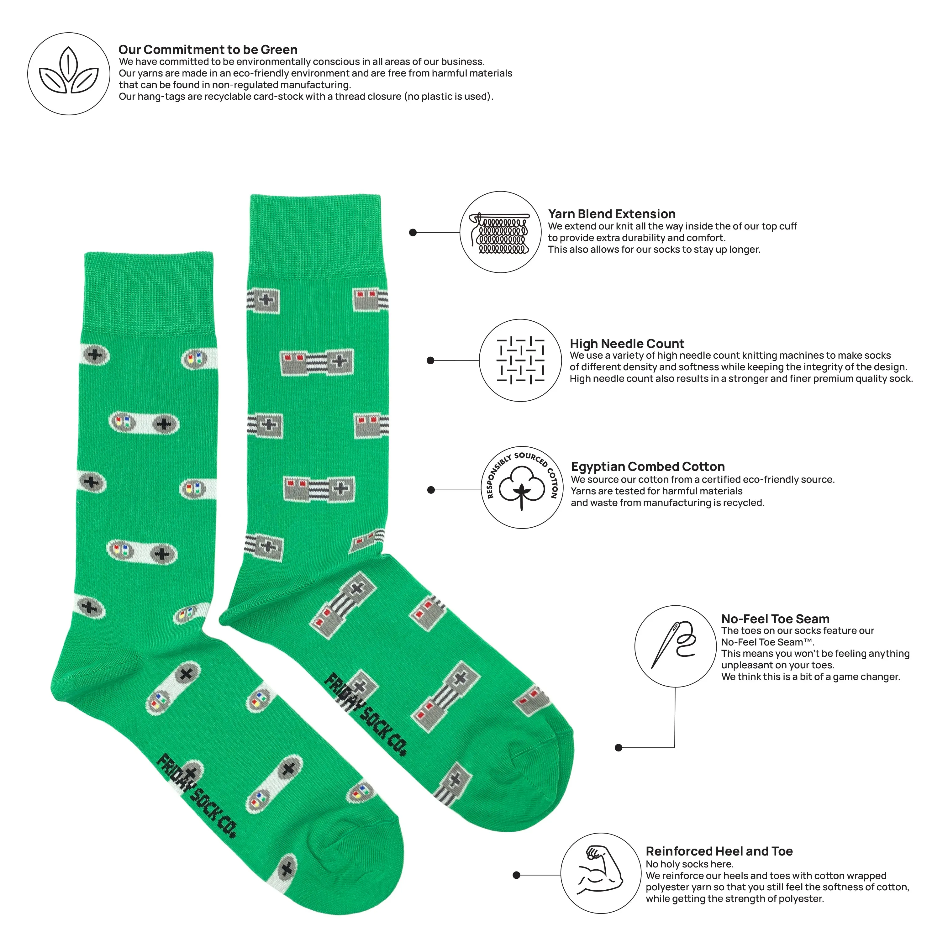 Men's Video Game Controller Socks