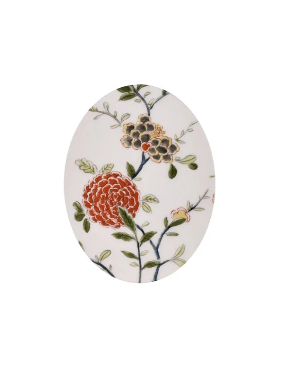 Mini Porcelain Green Flowers Table Lamp