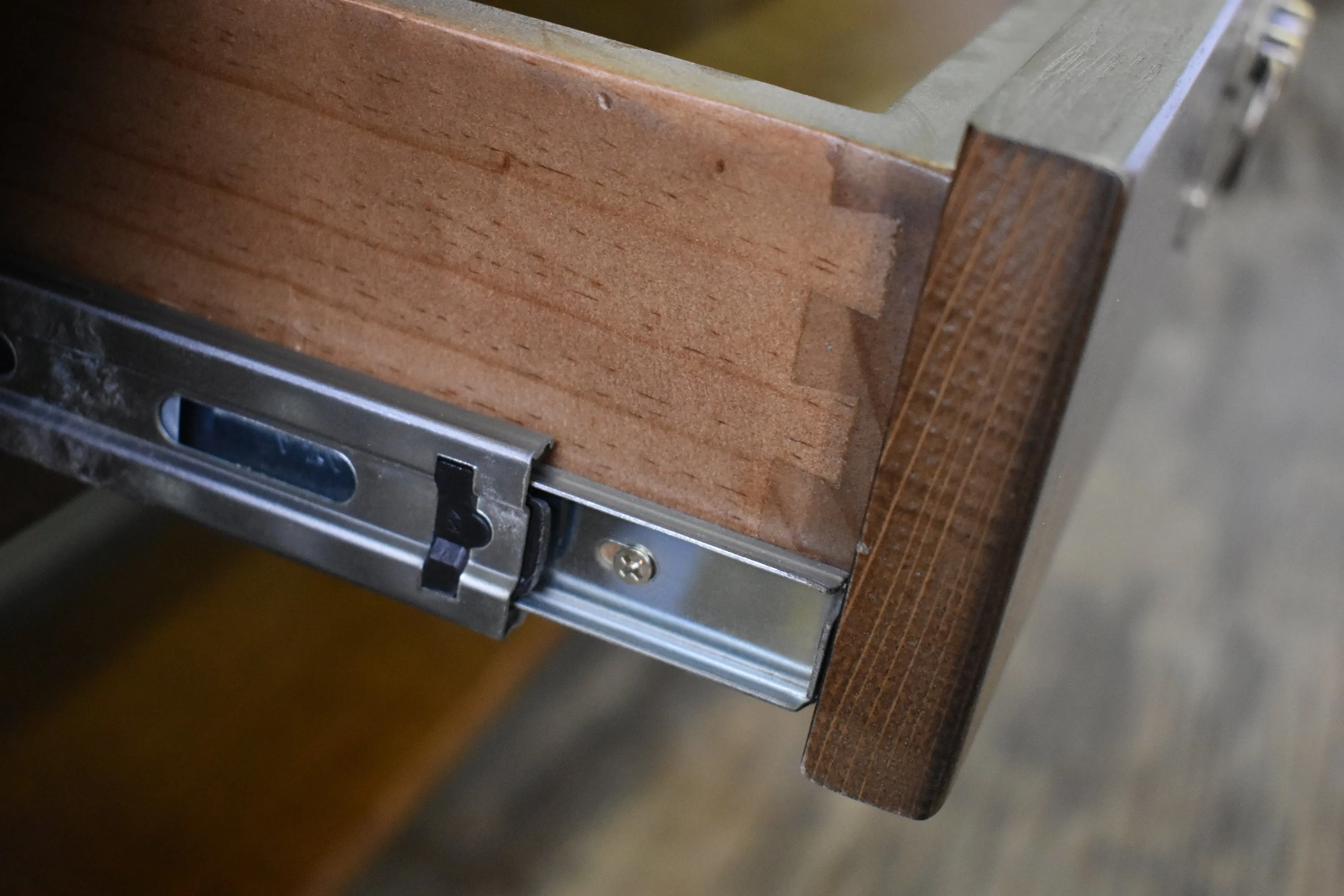 Mission 1 Drawer Crofter Style Console Table - Walnut Stain