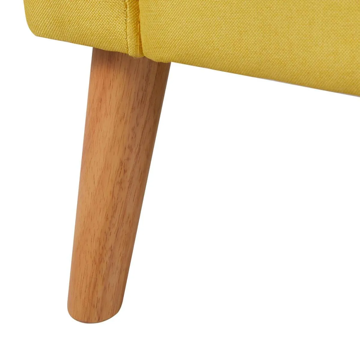 Modern Accent Fabric Chair Single Sofa Comfy Upholstered Arm Chair Living Room Furniture Mustard, Yellow