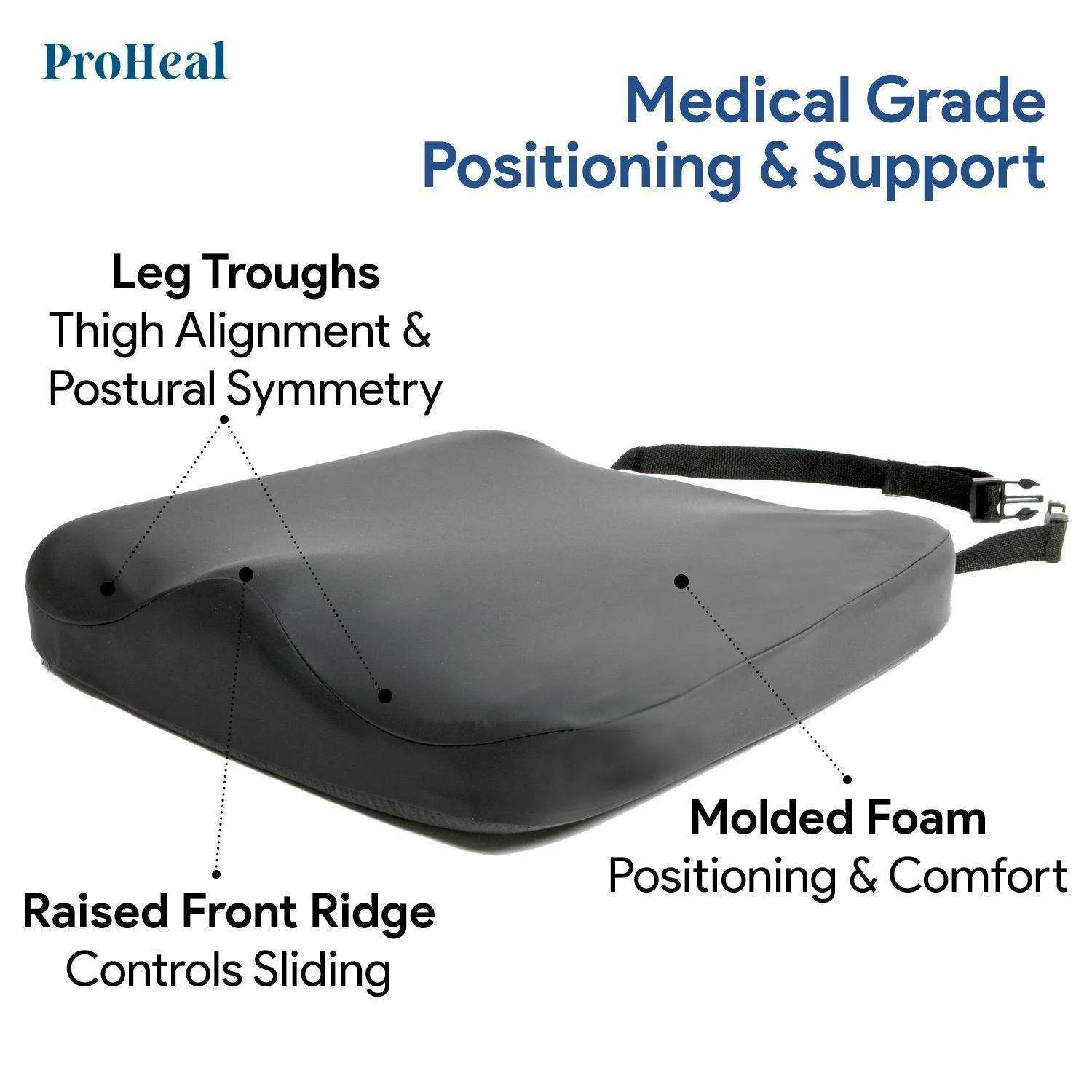Molded Foam Bariatric Seat Cushion - Pressure Sensitive For Superior Support