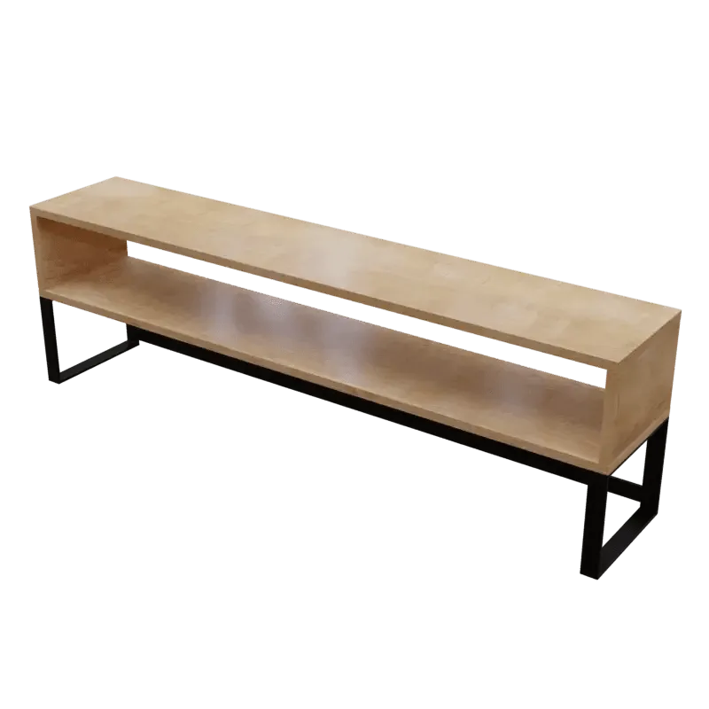 Montello TV Unit With Storage Space in Large Size in Wooden Texture