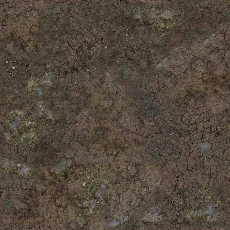 Muddy Streets Gaming Mat 2x2 - Grid