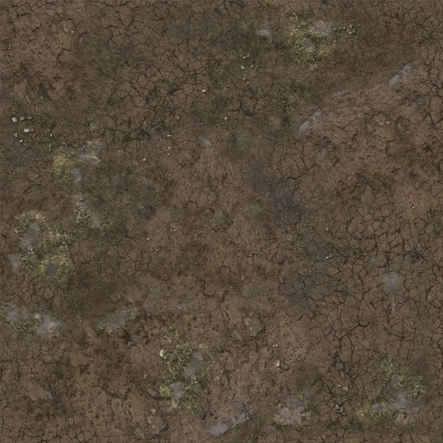 Muddy Streets Gaming Mat 2x2