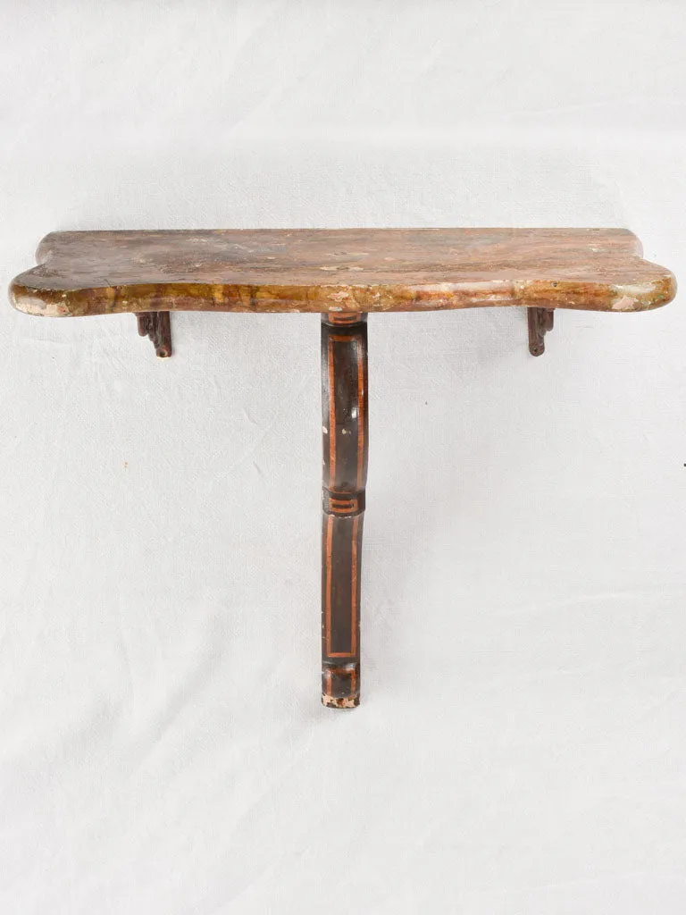 Napoleon III floating wall console 26¾"
