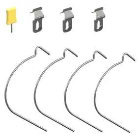National Hardware N900-009 Wall Hanging Hardware Kit, Steel, Zinc :SET: QUANTITY: 1