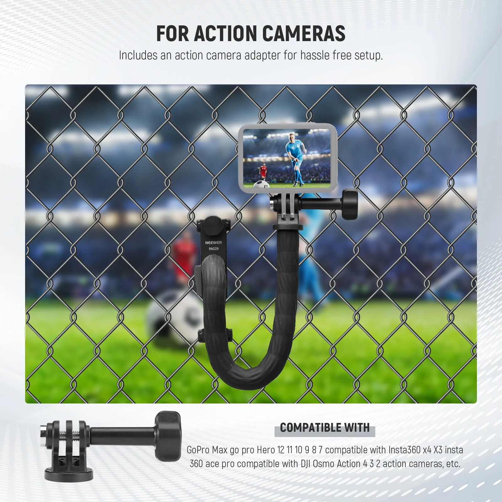 NEEWER PA029 Camera Fence Mounting Kit for Live Streaming