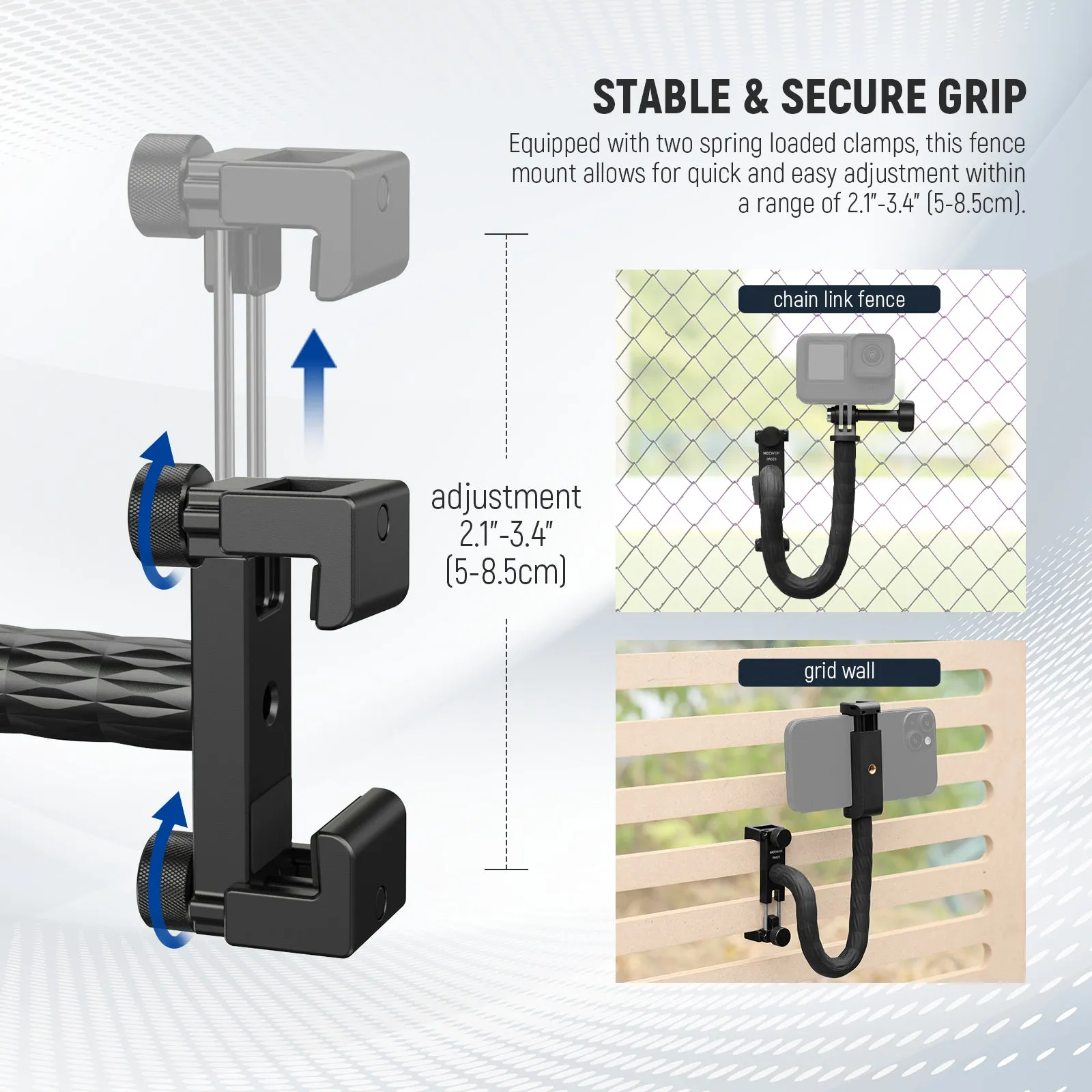 NEEWER PA029 Camera Fence Mounting Kit for Live Streaming