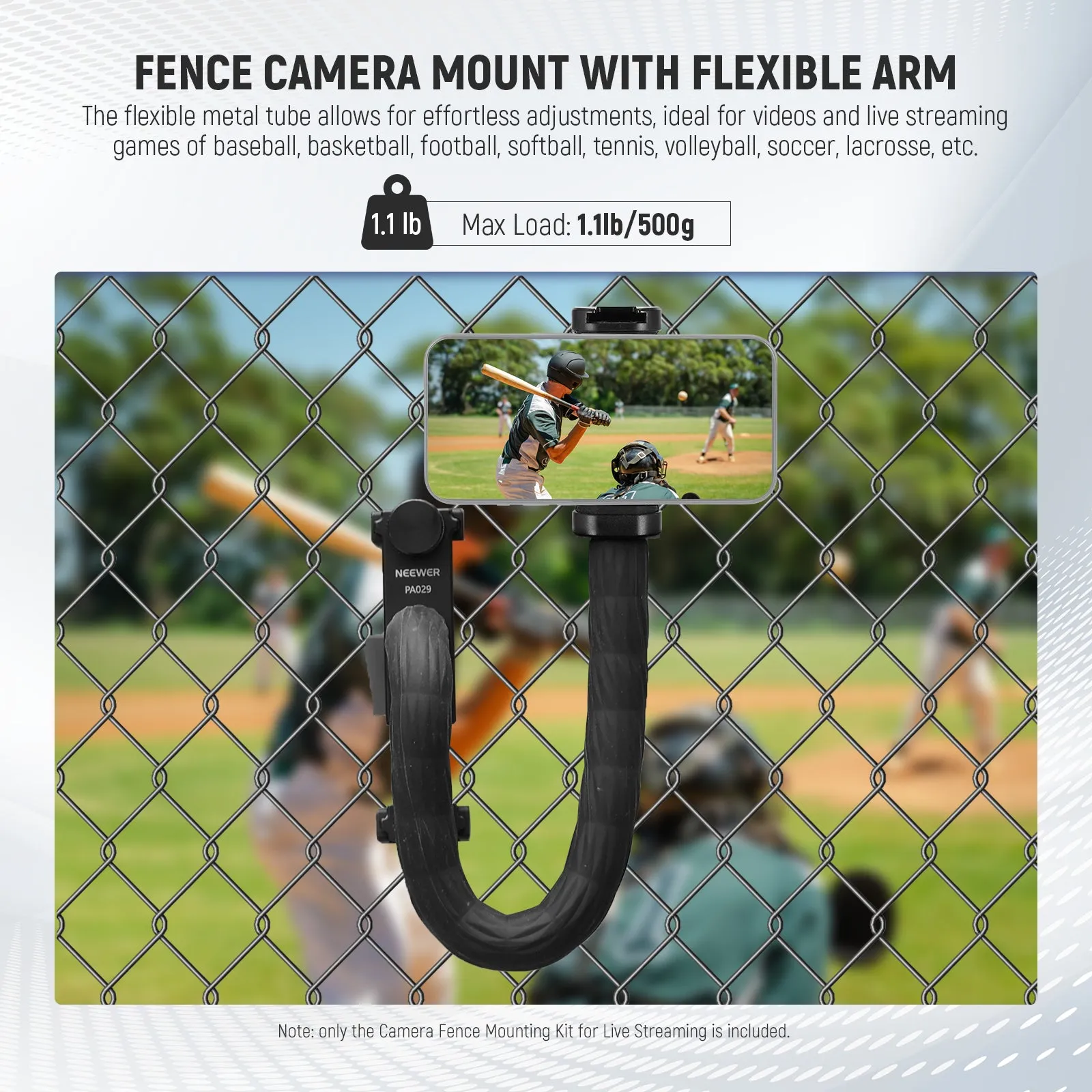 NEEWER PA029 Camera Fence Mounting Kit for Live Streaming