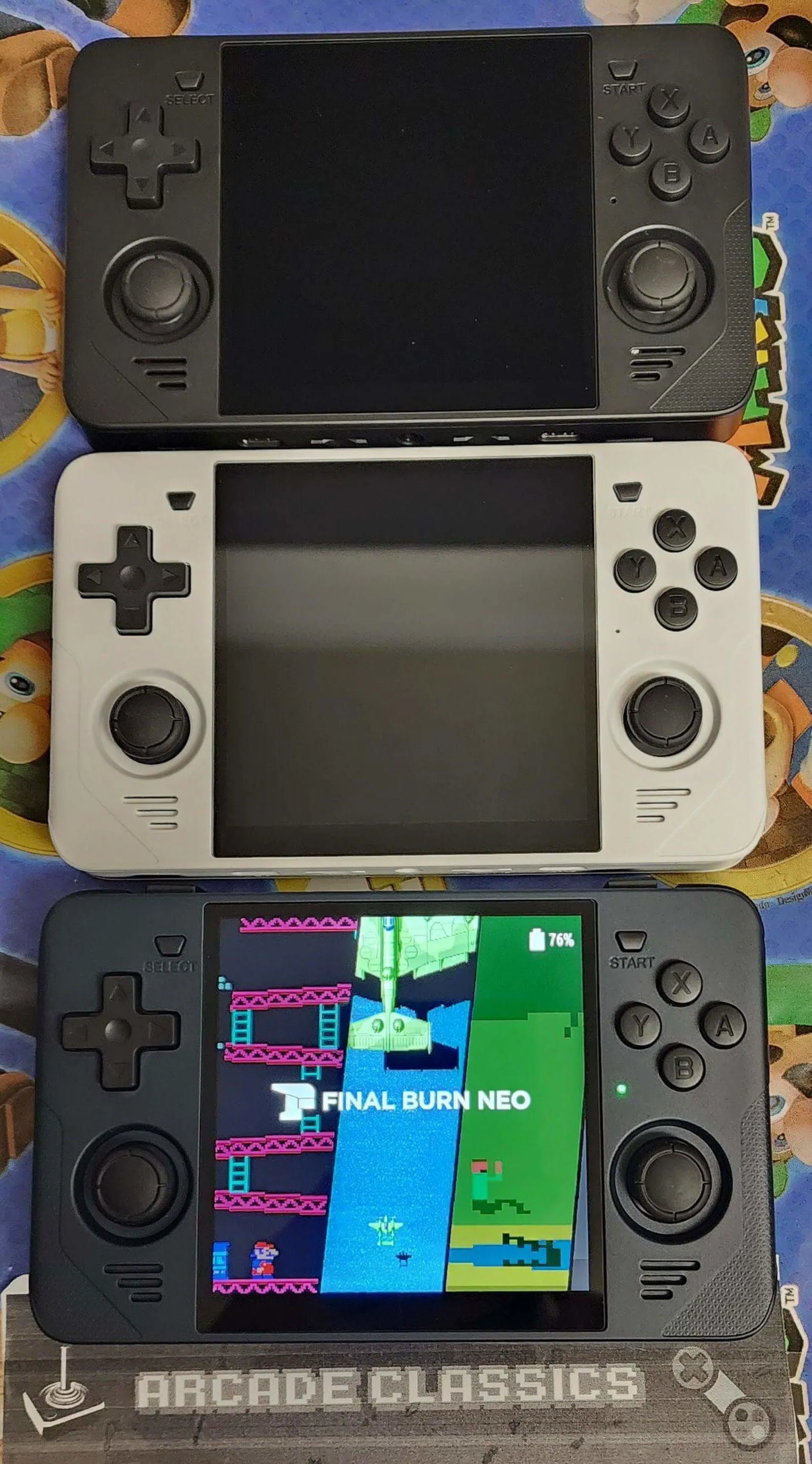 New custom OS software Powkiddy RGB30 with 256GB SD handheld portable gaming console, excellent performance
