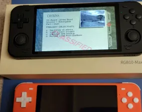 New Rgb10 Max 5.5" pre-configured handheld gaming console, heatsink mod, 128GB Retro emulation system, 18k  titles, 50  systems latest OS
