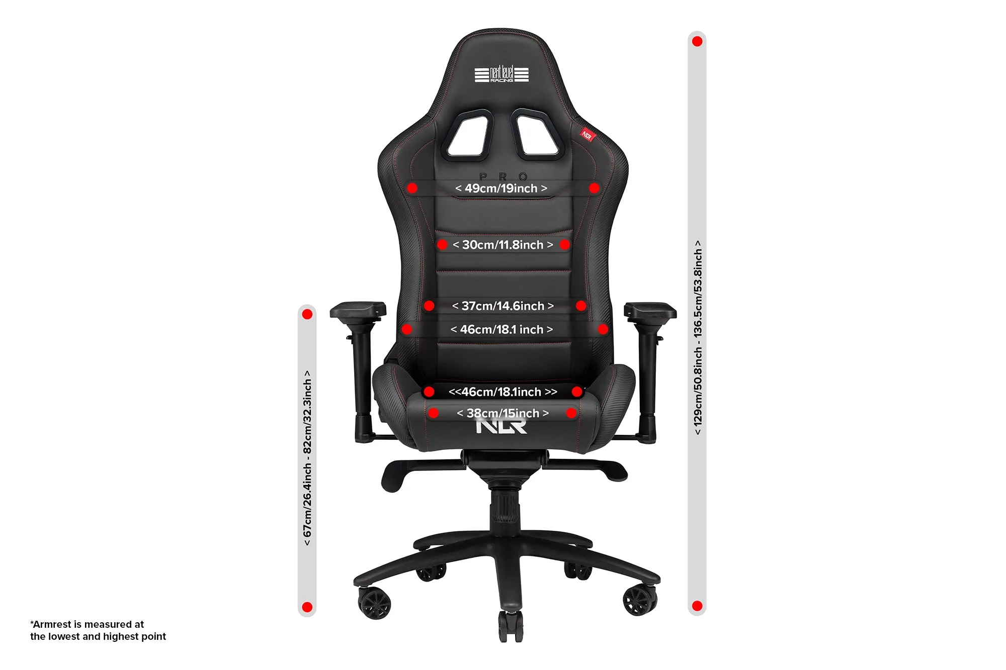 Next Level Racing NLR-G002 PRO Gaming Chair Leather Edition