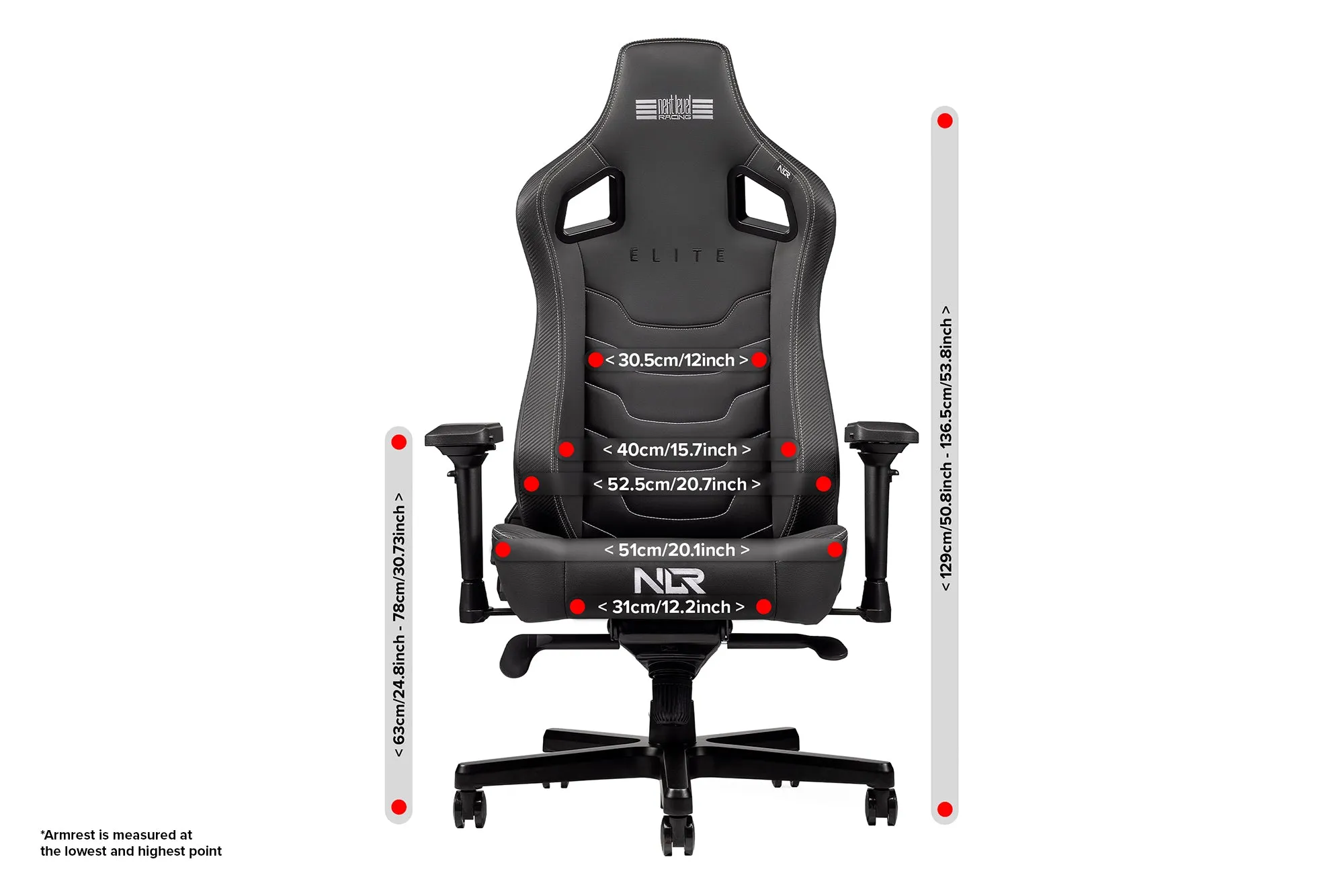 Next Level Racing NLR-G004 Elite Gaming Chair Leather Edition