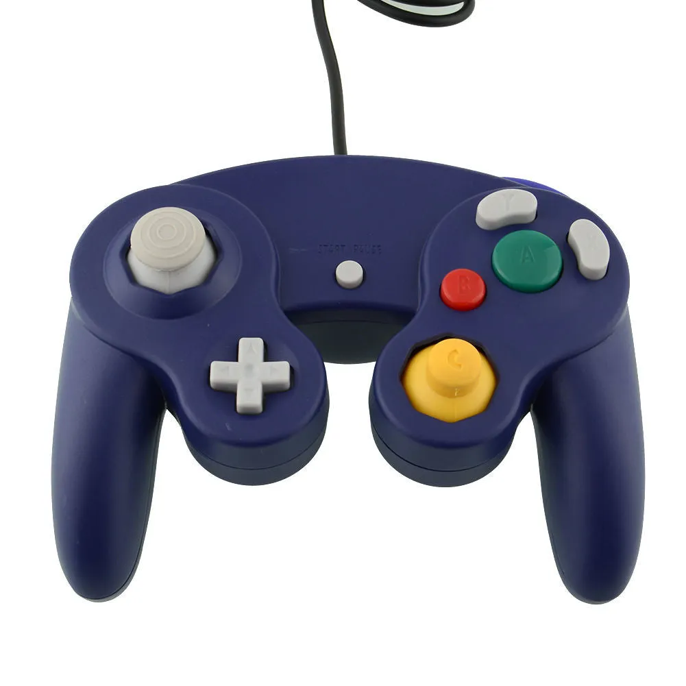NGC Blue DualShock Game Shock Joypad Controller Gamepad for Nintendo Wii GC NGC GameCube