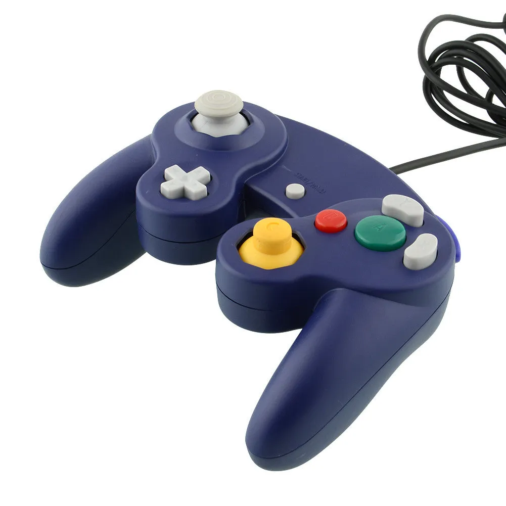 NGC Blue DualShock Game Shock Joypad Controller Gamepad for Nintendo Wii GC NGC GameCube