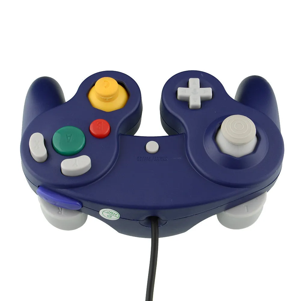 NGC Blue DualShock Game Shock Joypad Controller Gamepad for Nintendo Wii GC NGC GameCube