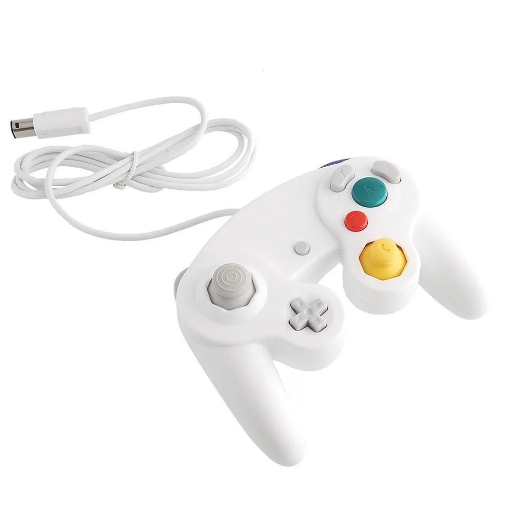 NGC White DualShock Game Shock Joypad Controller Gamepad for Nintendo Wii GC NGC GameCube